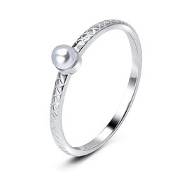Pearl Silver Rings NSR-2904